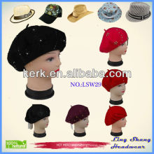 Модная зимняя шапка Новая зимняя шерстяная шапочка Blank, LSW29